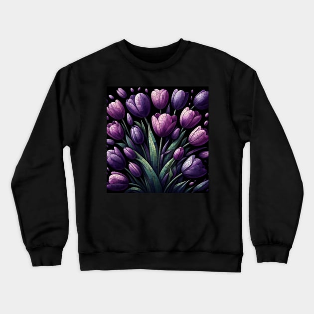 Tulip Flower Crewneck Sweatshirt by Jenni Arts